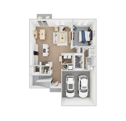 Hickory - 3 Bedroom 2.5 Bath 1,928 Sq. Ft. Floor Plan